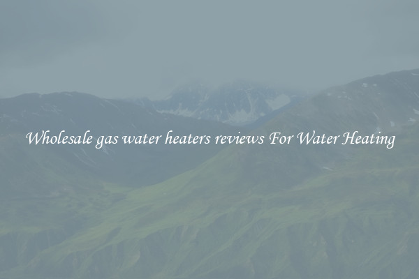 Wholesale gas water heaters reviews For Water Heating