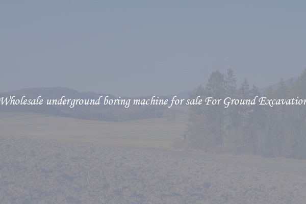 Wholesale underground boring machine for sale For Ground Excavation