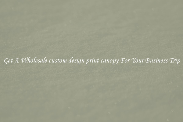 Get A Wholesale custom design print canopy For Your Business Trip