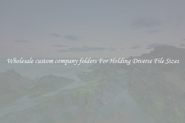 Wholesale custom company folders For Holding Diverse File Sizes