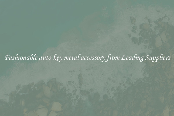 Fashionable auto key metal accessory from Leading Suppliers