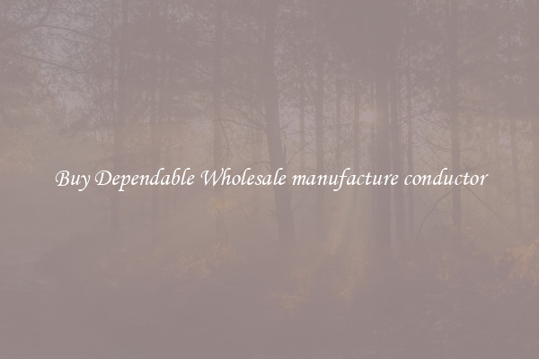 Buy Dependable Wholesale manufacture conductor