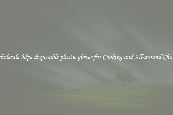 Wholesale hdpe disposable plastic gloves for Cooking and All-around Chores