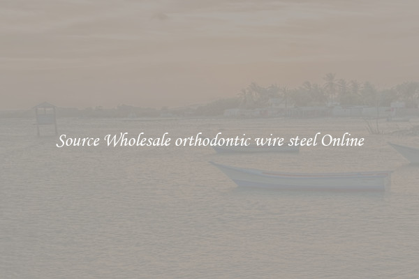 Source Wholesale orthodontic wire steel Online