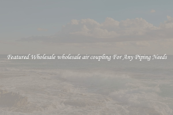 Featured Wholesale wholesale air coupling For Any Piping Needs