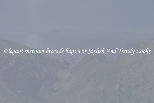 Elegant vietnam brocade bags For Stylish And Trendy Looks