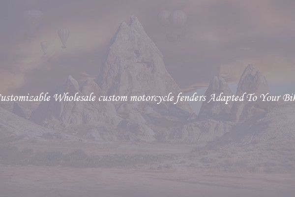 Customizable Wholesale custom motorcycle fenders Adapted To Your Bike