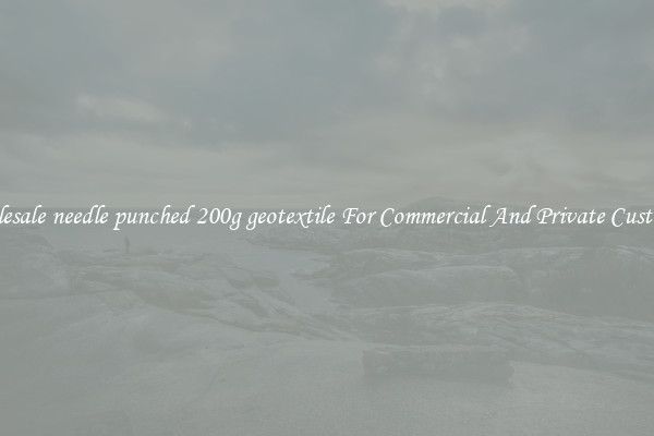 Wholesale needle punched 200g geotextile For Commercial And Private Customers
